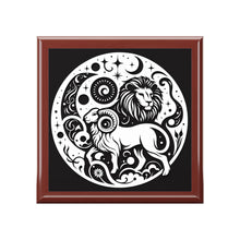 Load image into Gallery viewer, Celestial Zodiac Lion Jewelry Box