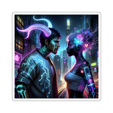 Load image into Gallery viewer, Cyberpunk Romance Kiss-Cut Sticker