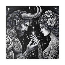 Load image into Gallery viewer, Celestial Embrace - Cosmic Lovers Matte Canvas Art 0.75 Inch Frame