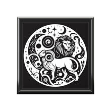 Load image into Gallery viewer, Celestial Zodiac Lion Jewelry Box