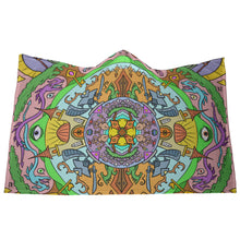 Load image into Gallery viewer, ASFT - Trippy Mural Hooded Blanket