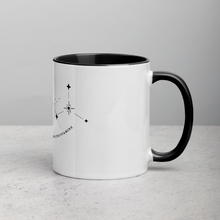 Load image into Gallery viewer, Constellation Coffee Mug (DMT Molecule w/ Text)