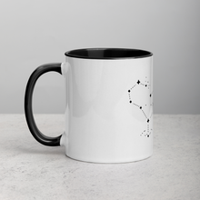 Load image into Gallery viewer, Constellation Coffee Mug (DMT Molecule w/ Text)