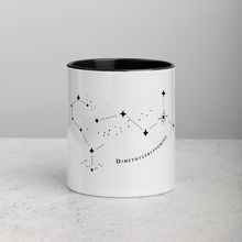 Load image into Gallery viewer, Constellation Coffee Mug (DMT Molecule w/ Text)