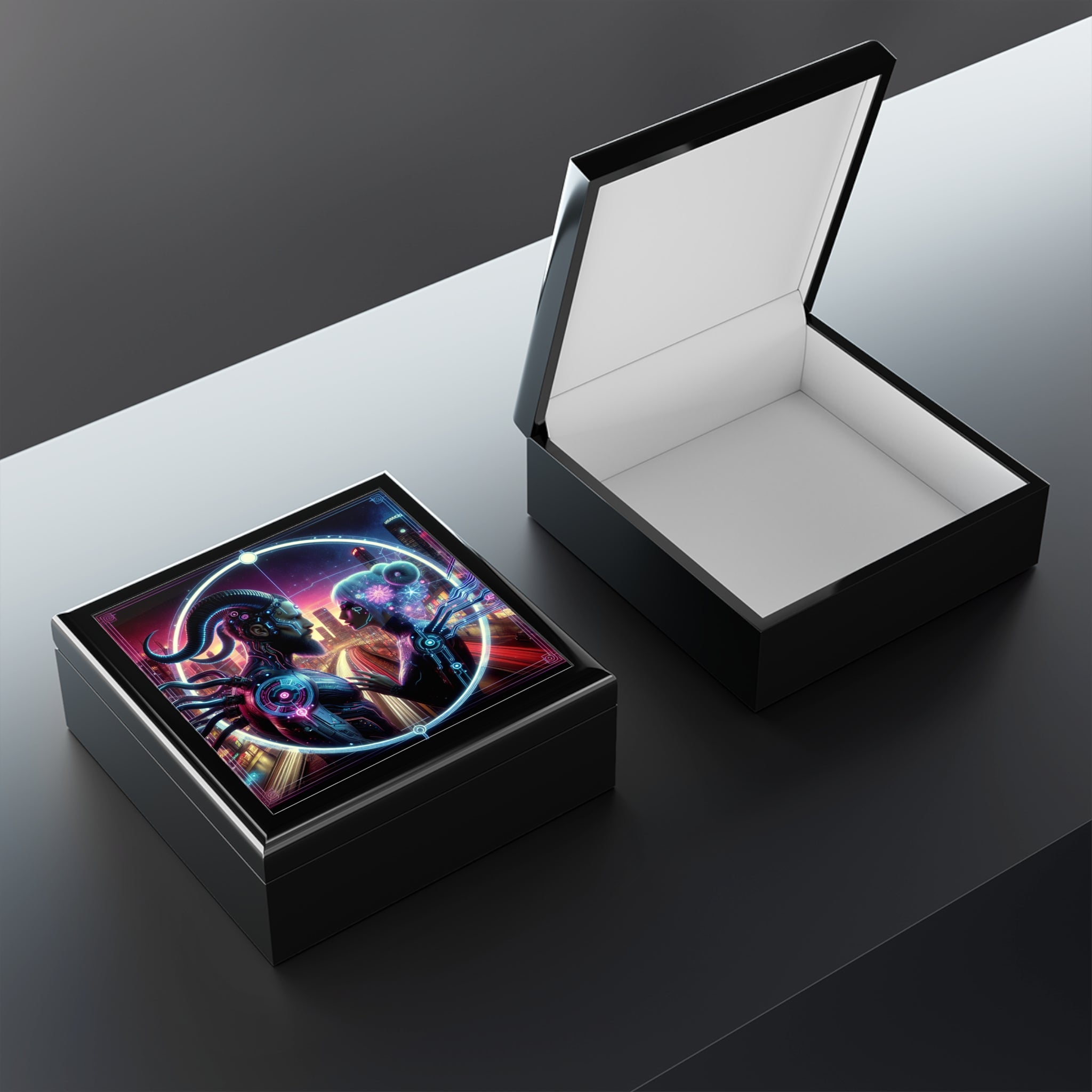 Cyber Love Illuminated Jewelry Box