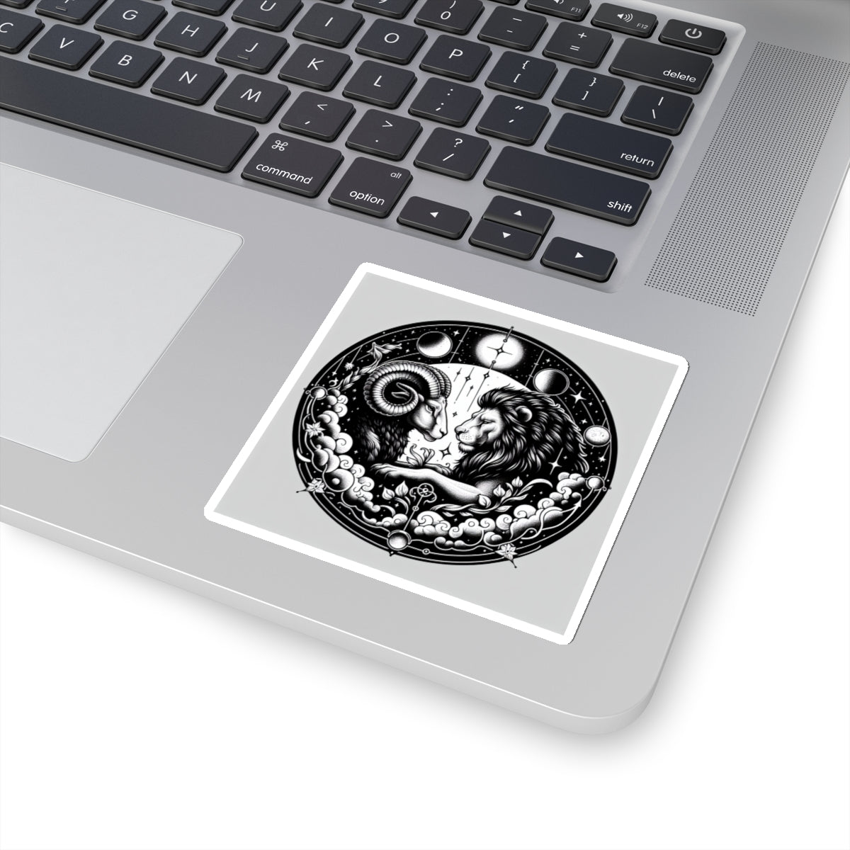 Astrological Ram and Lion Sticker