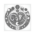 Astrological Lion and Ram Sticker