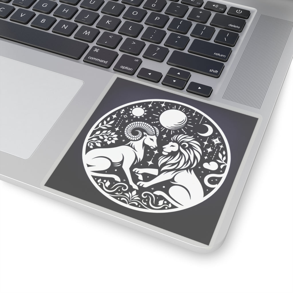 Celestial Lion and Ram Sticker