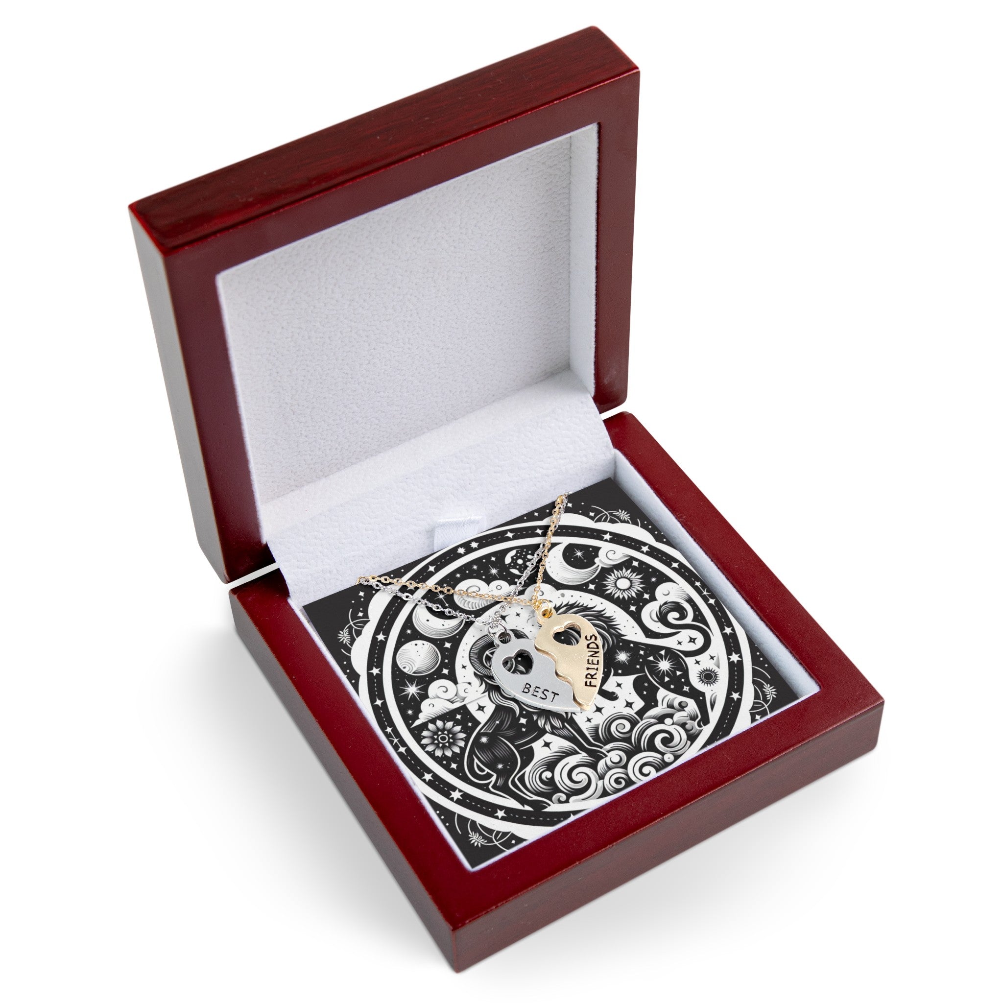 Cosmic Zodiac Ram Lion Necklace
