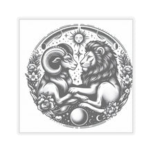 Load image into Gallery viewer, Celestial Lion and Ram Sticker

