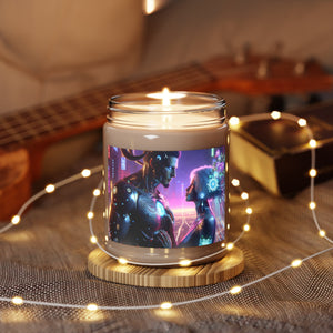 Cyber Love Blossom - Neon Nights Scented Soy Candle, 9 oz