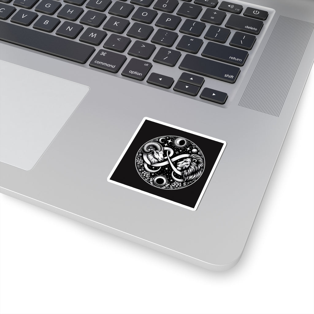 Celestial Lion and Ram Sticker