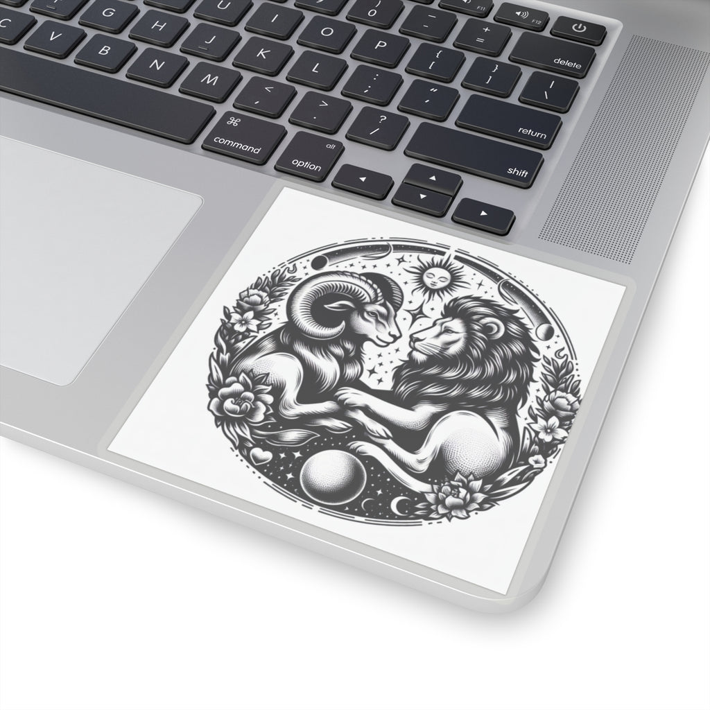 Celestial Lion and Ram Sticker