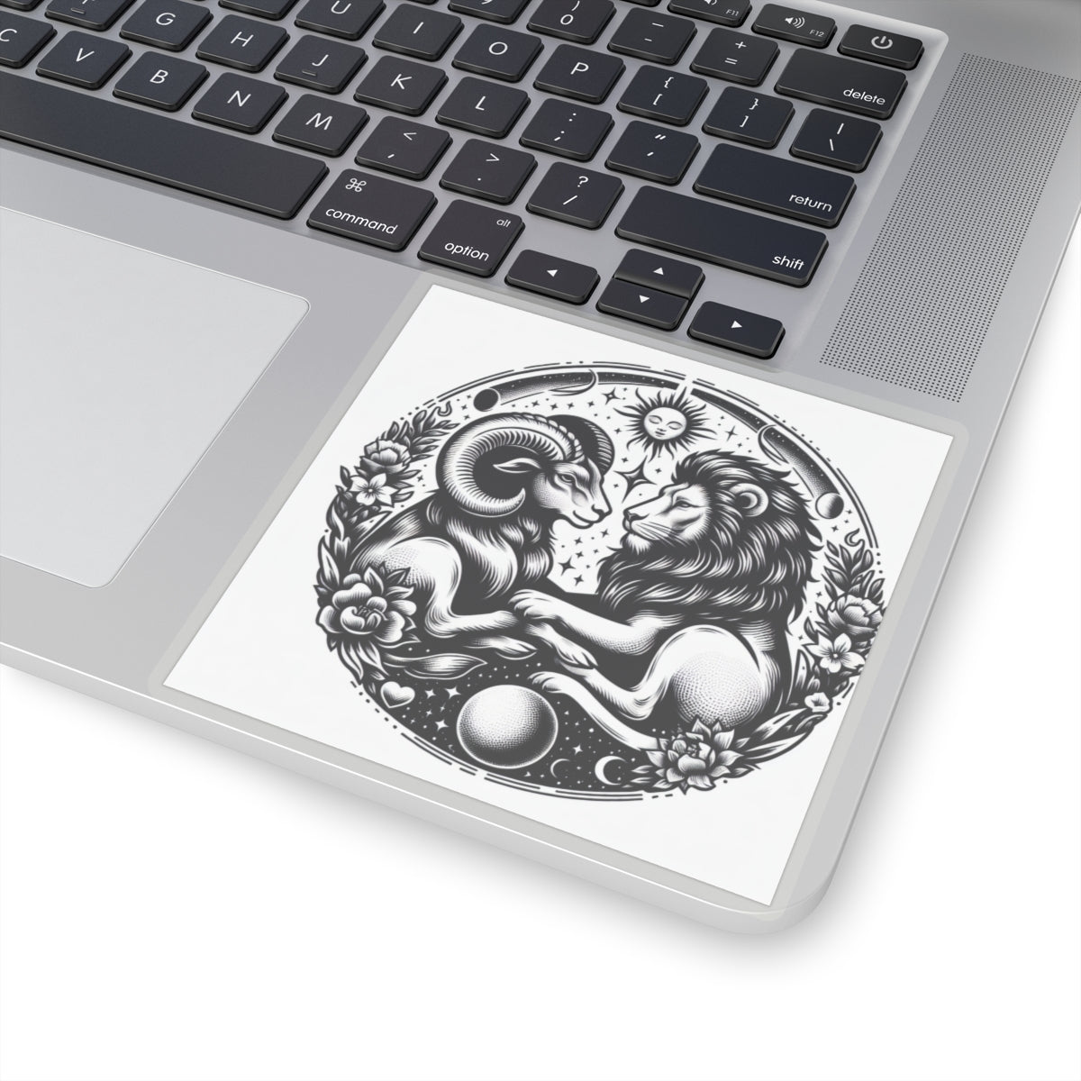 Celestial Lion and Ram Sticker