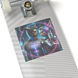 Cyber Love Neon Sticker