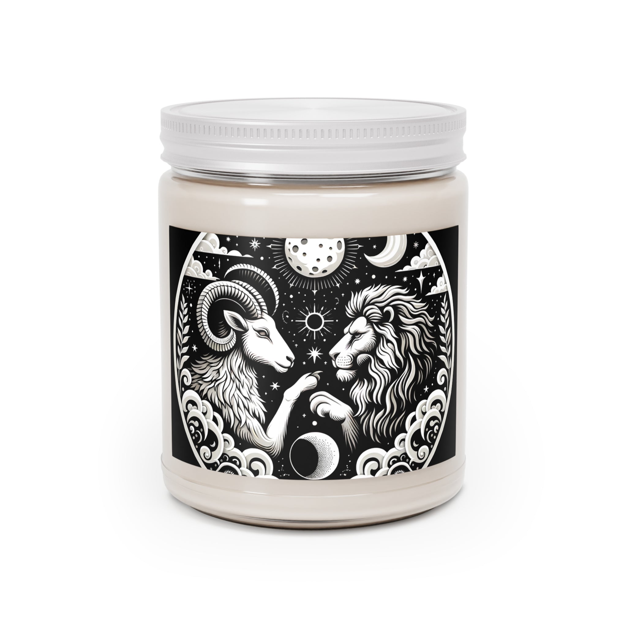 Celestial Harmony Aries & Leo Scented Soy Candle, 9 oz