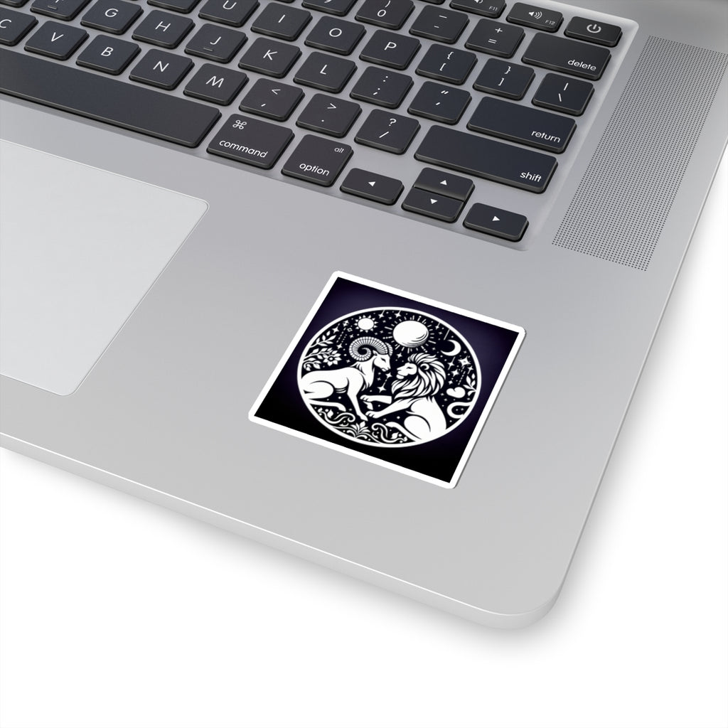 Celestial Lion and Ram Sticker