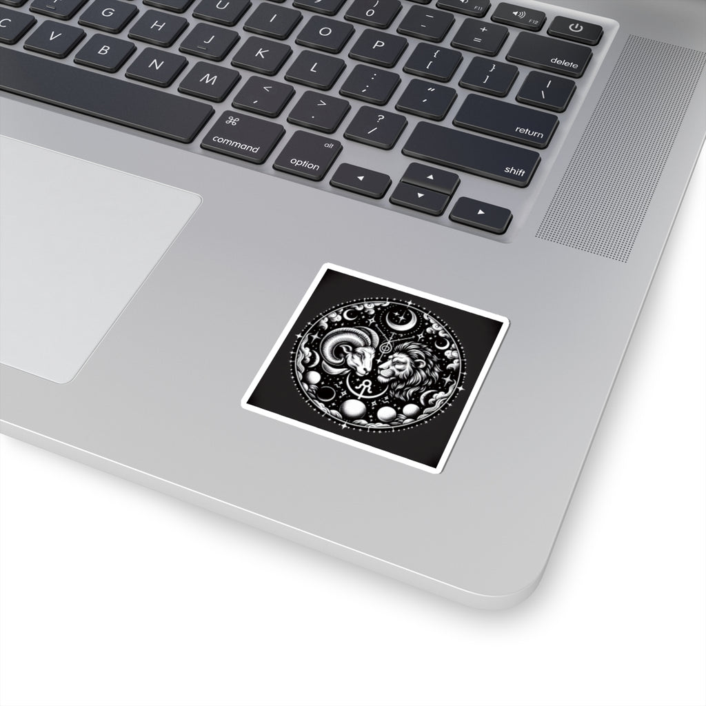 Celestial Zodiac Ram Lion Sticker