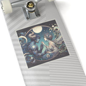 Celestial Lovers Kiss-Cut Sticker