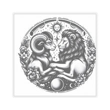 Load image into Gallery viewer, Celestial Lion and Ram Sticker
