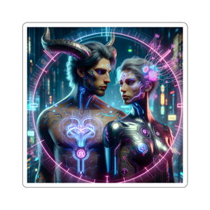 Cyber Love Neon Sticker