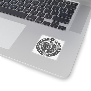 Astrological Lion and Ram Sticker