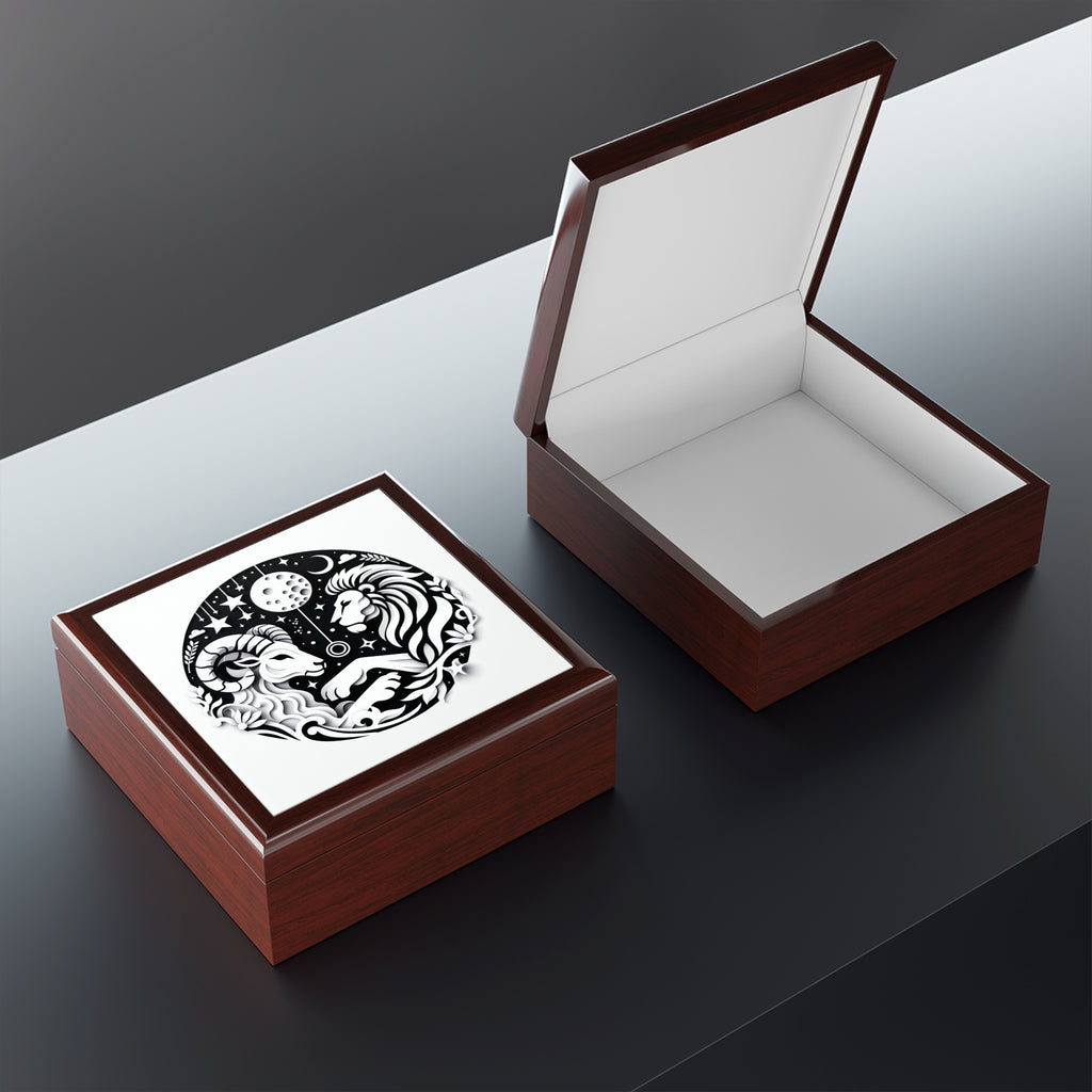 Celestial Zodiac Themed Jewelry Box