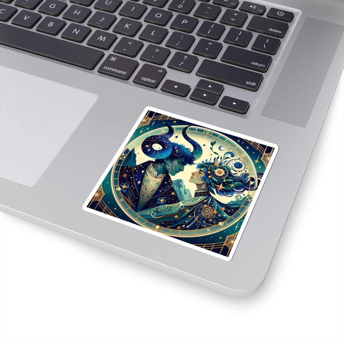 Celestial Zodiac Embrace Sticker