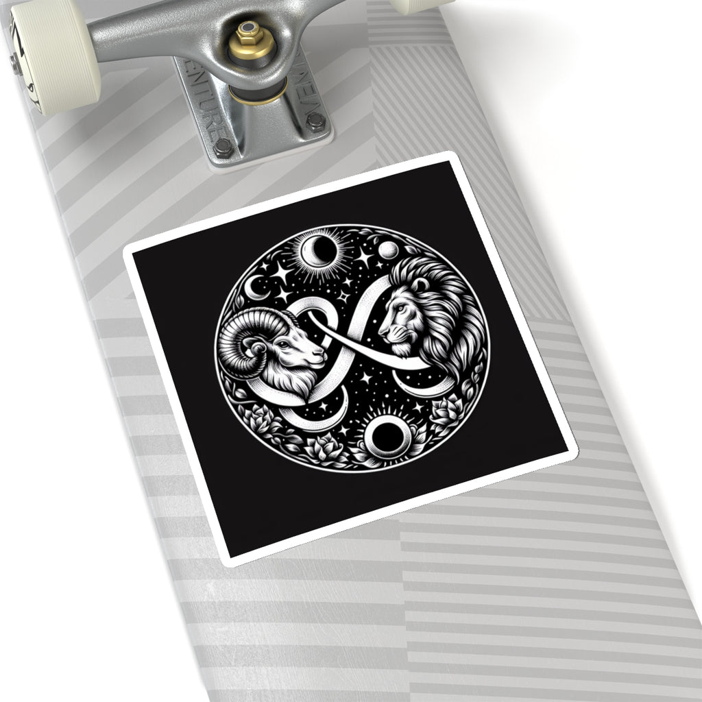 Celestial Lion and Ram Sticker