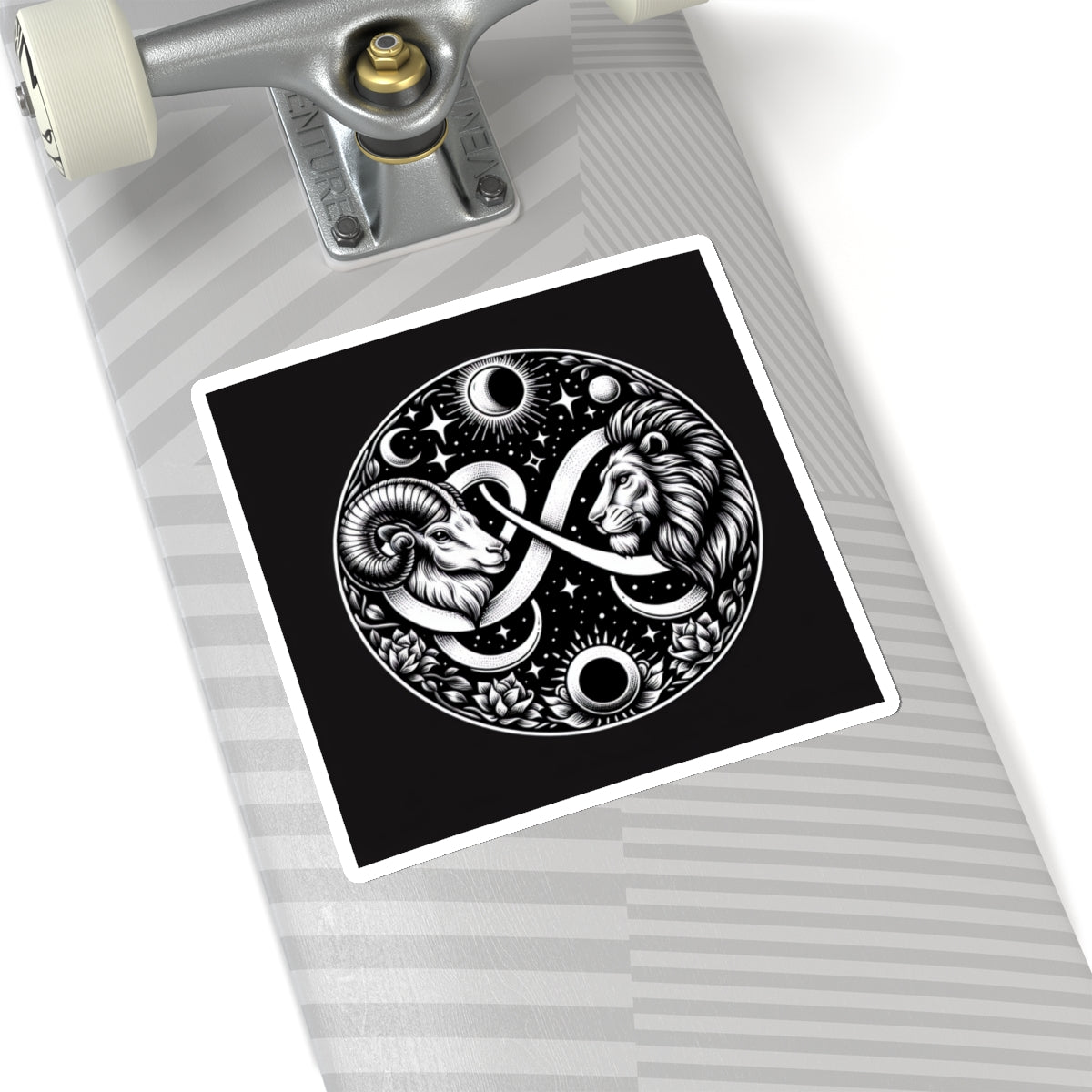 Celestial Lion and Ram Sticker