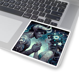 Celestial Lovers Kiss-Cut Sticker