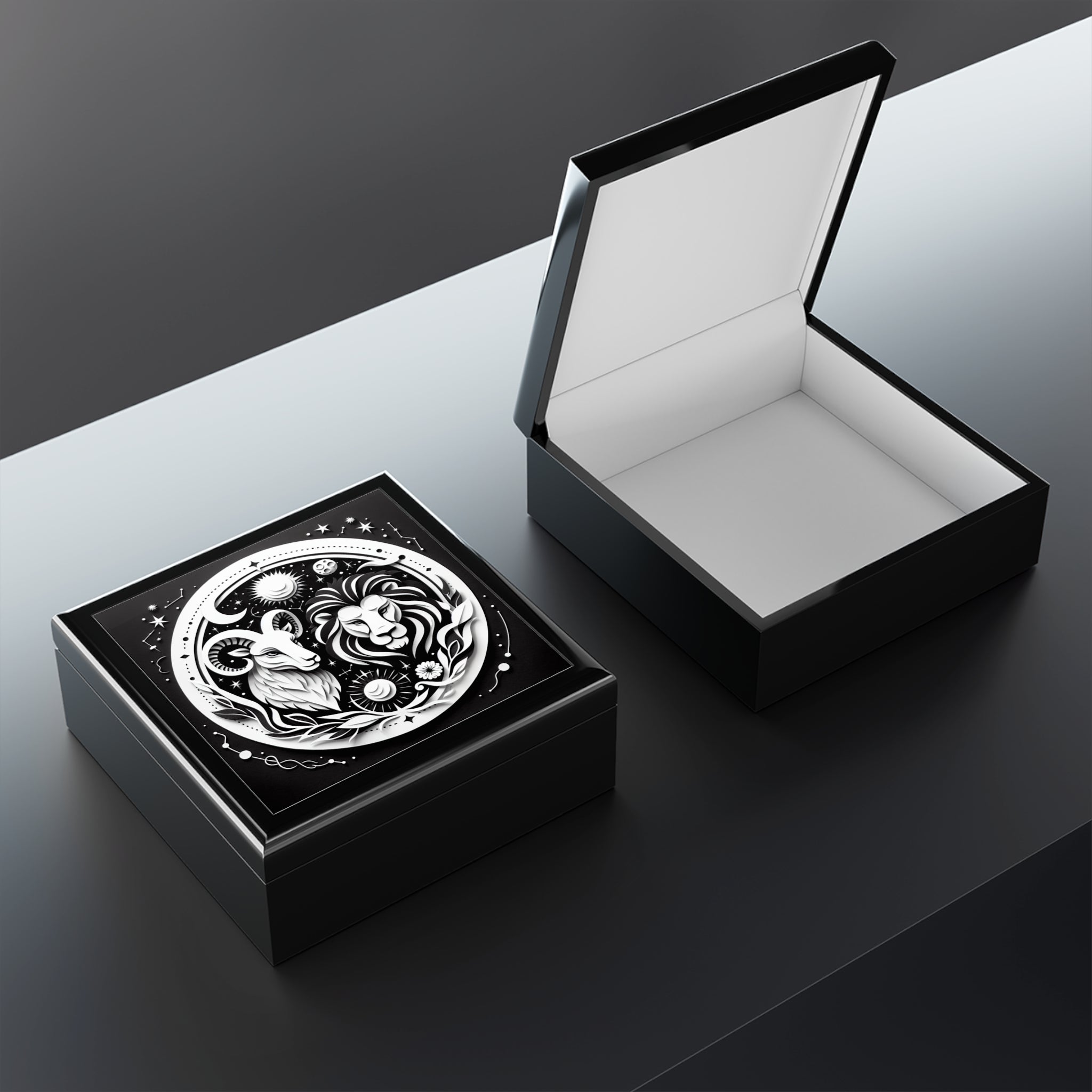 Celestial Zodiac Themed Jewelry Box