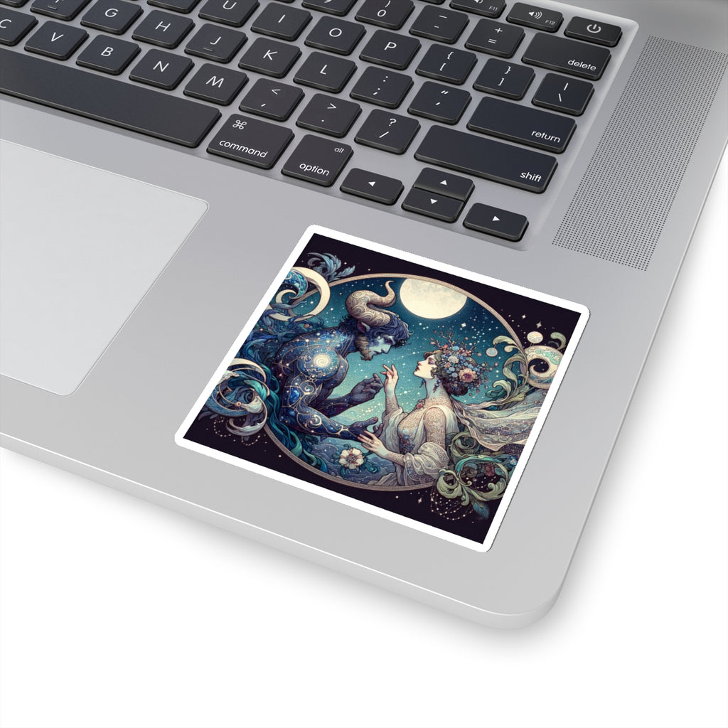 Celestial Lovers Kiss-Cut Sticker
