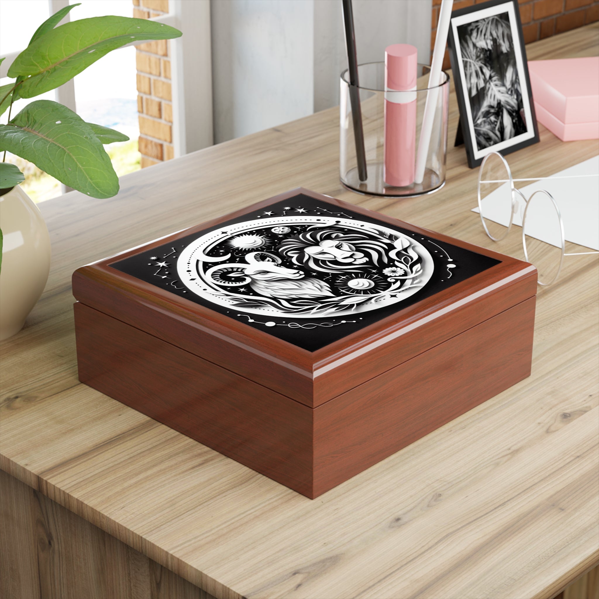 Celestial Zodiac Themed Jewelry Box