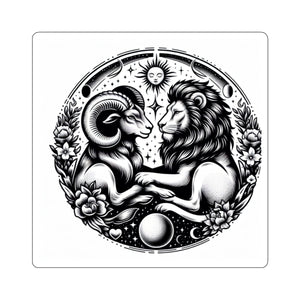 Celestial Lion and Ram Sticker
