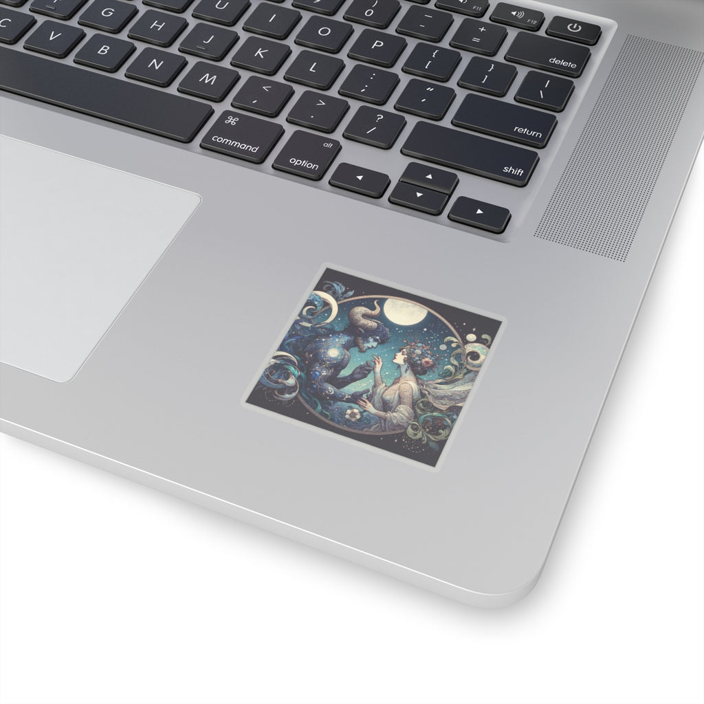 Celestial Lovers Kiss-Cut Sticker