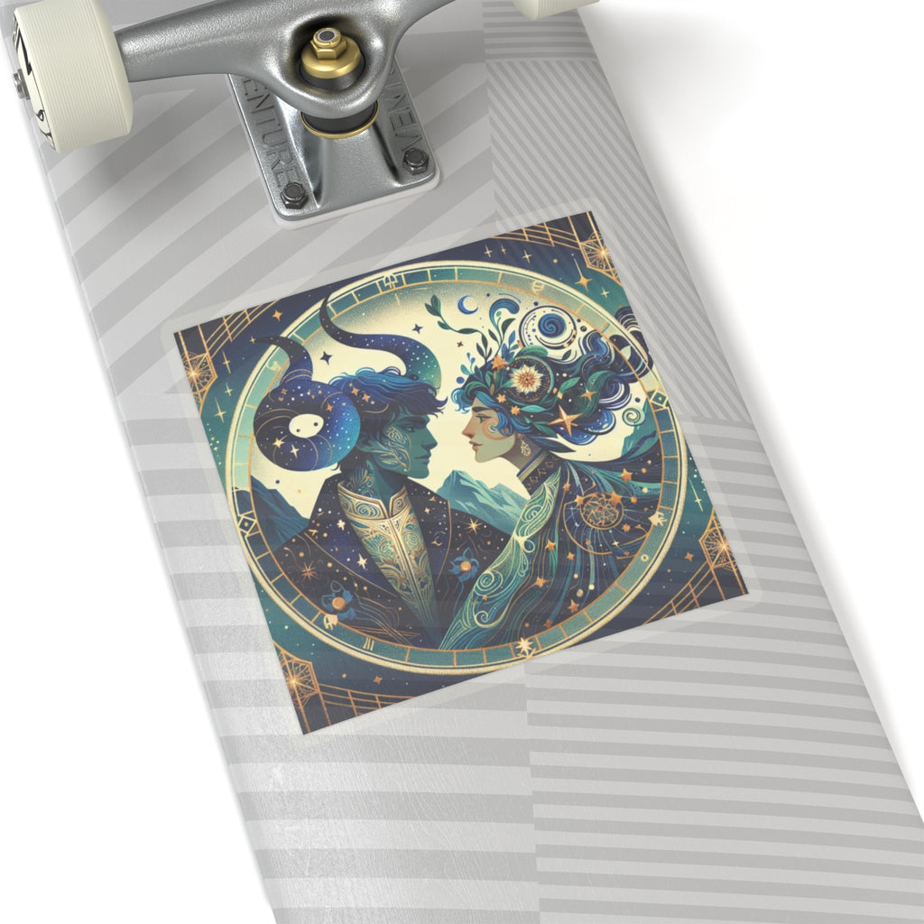 Celestial Zodiac Embrace Sticker