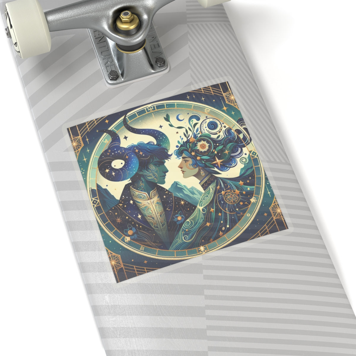 Celestial Zodiac Embrace Sticker