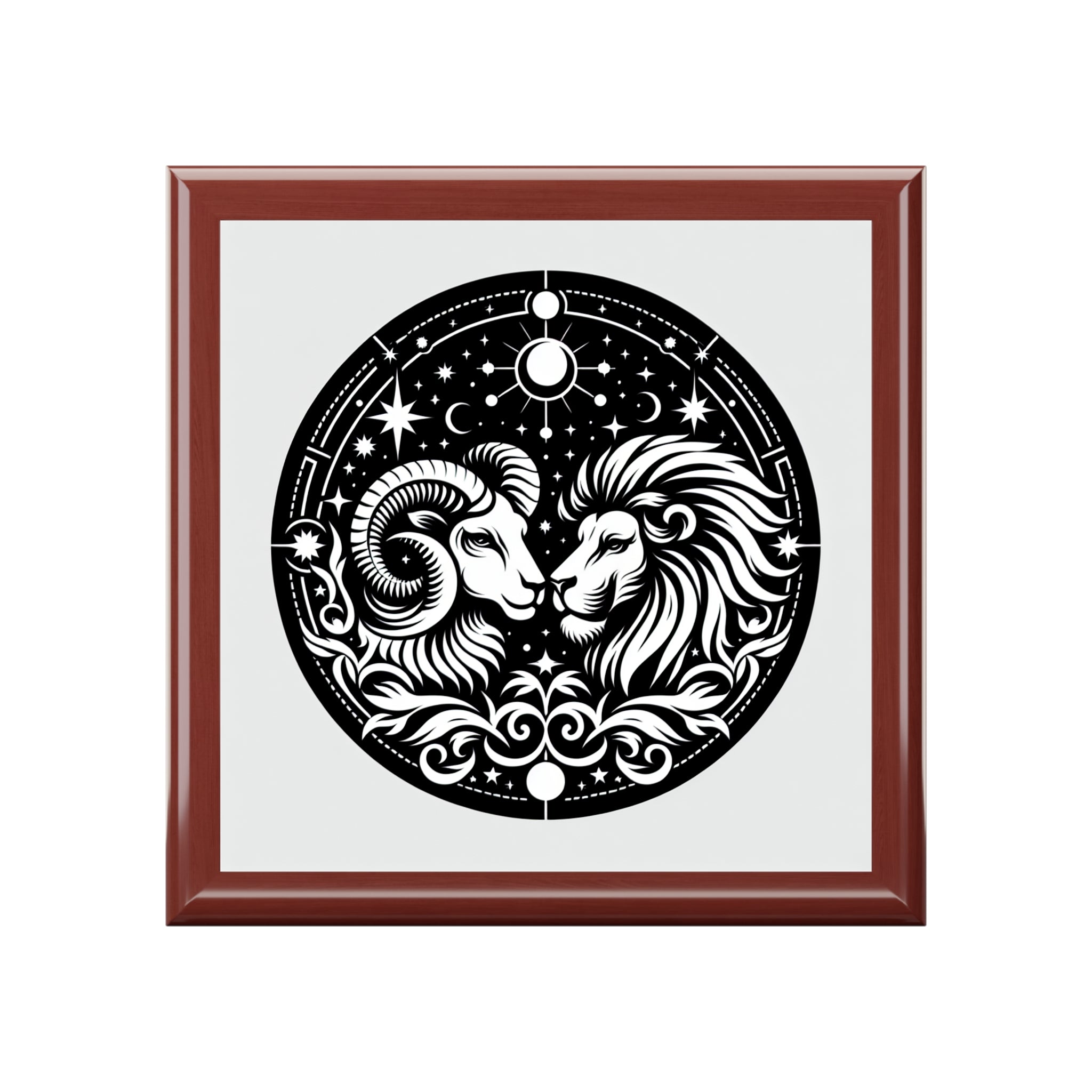 Celestial Zodiac Ram Lion Box