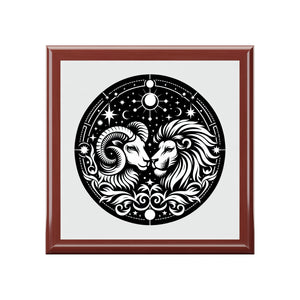 Celestial Zodiac Ram Lion Box