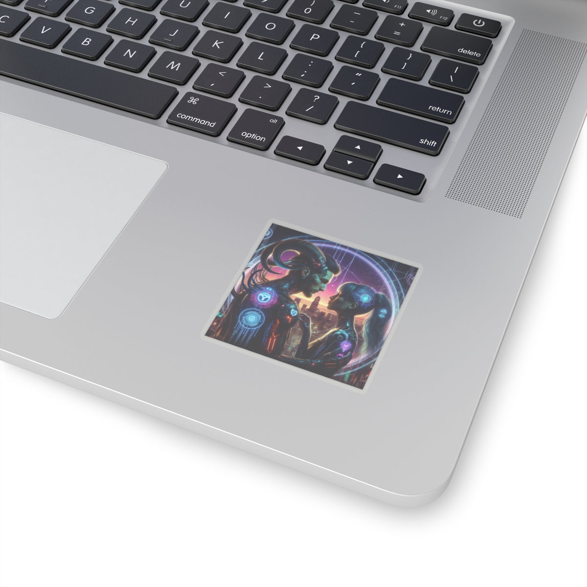 Cyber Love Cityscape Sticker