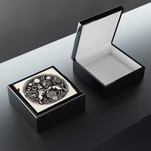 Astrological Lions Elegant Jewelry Box