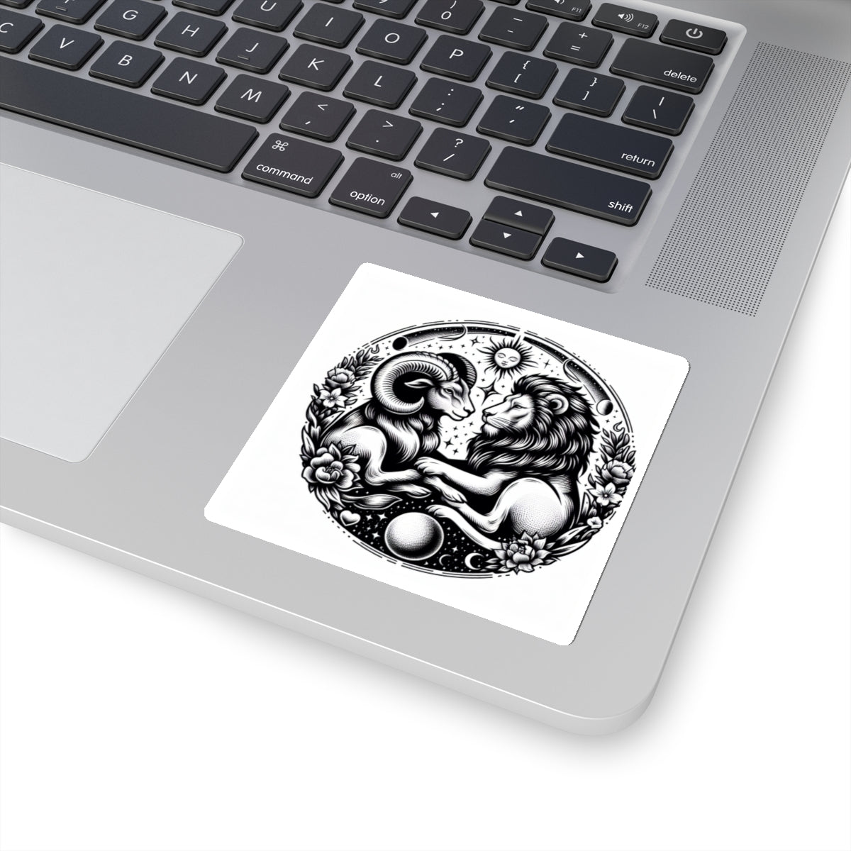 Celestial Lion and Ram Sticker