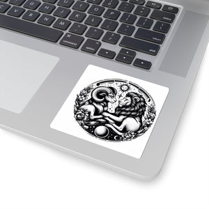Celestial Lion and Ram Sticker
