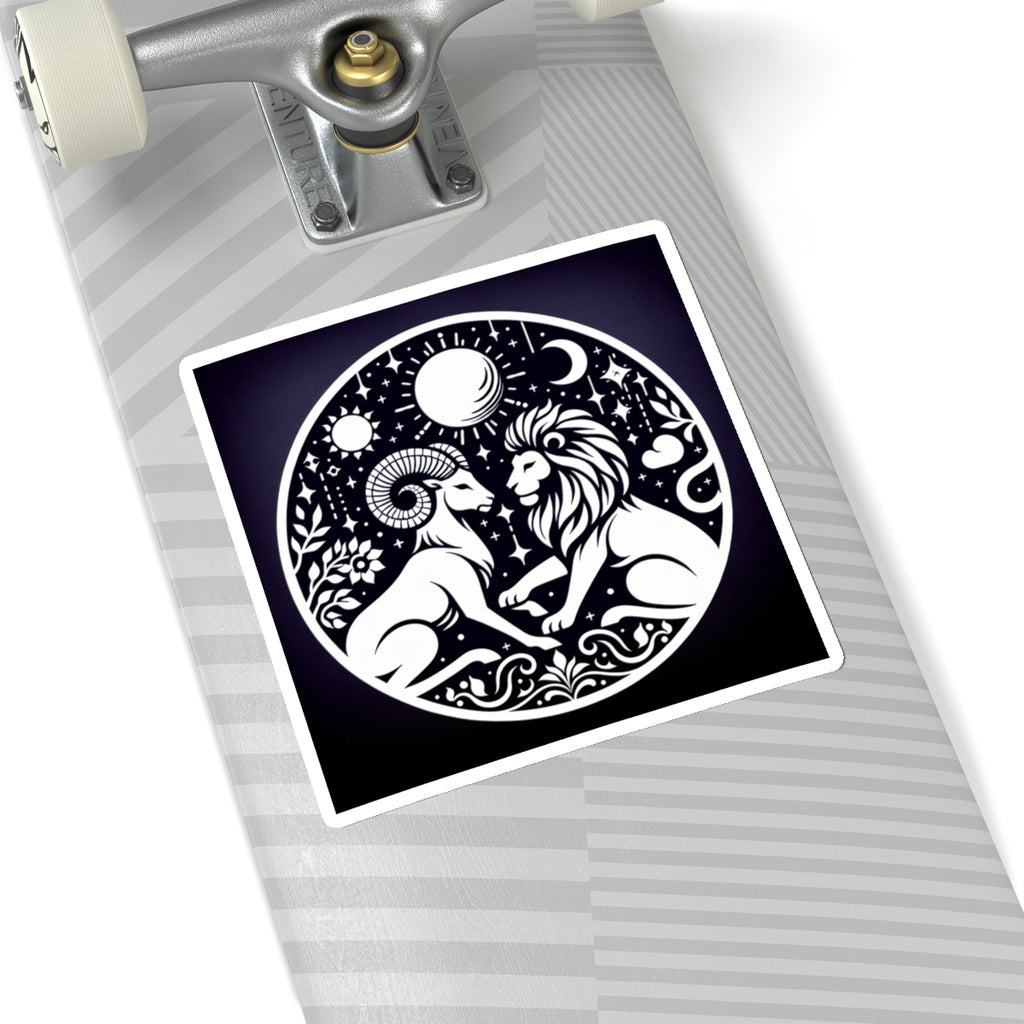 Celestial Lion and Ram Sticker