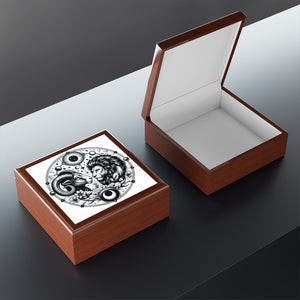Zodiac Engraved Celestial Jewelry Box