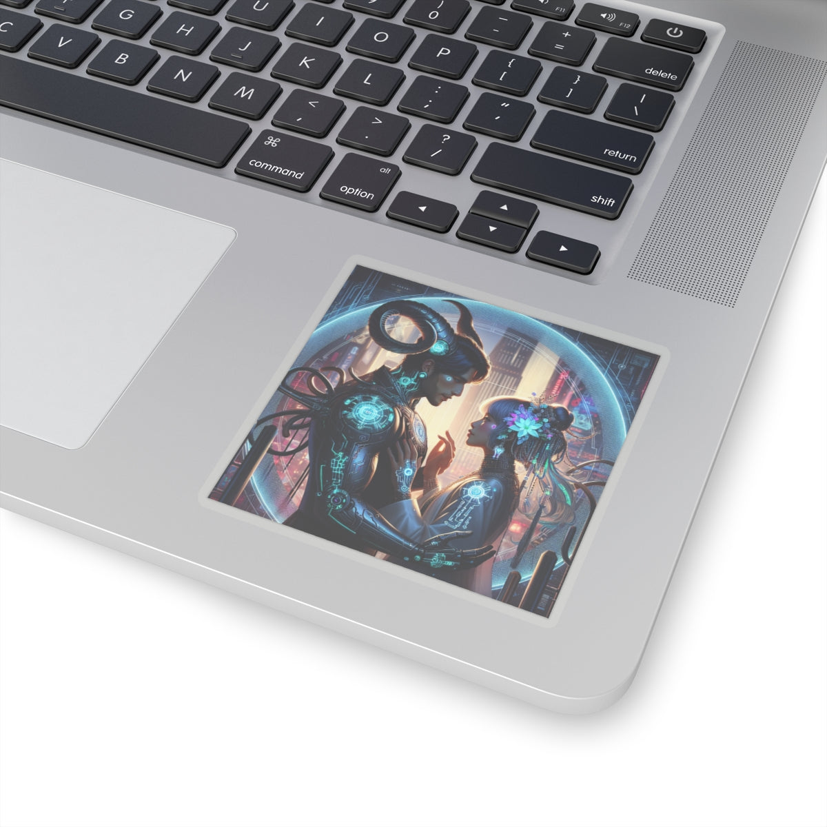 Cyber Romance Kiss-Cut Sticker