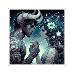 Celestial Lovers Kiss-Cut Sticker