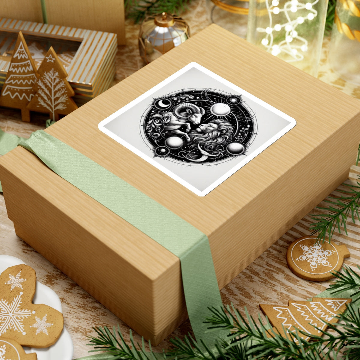 Astrological Lion Ram Sticker