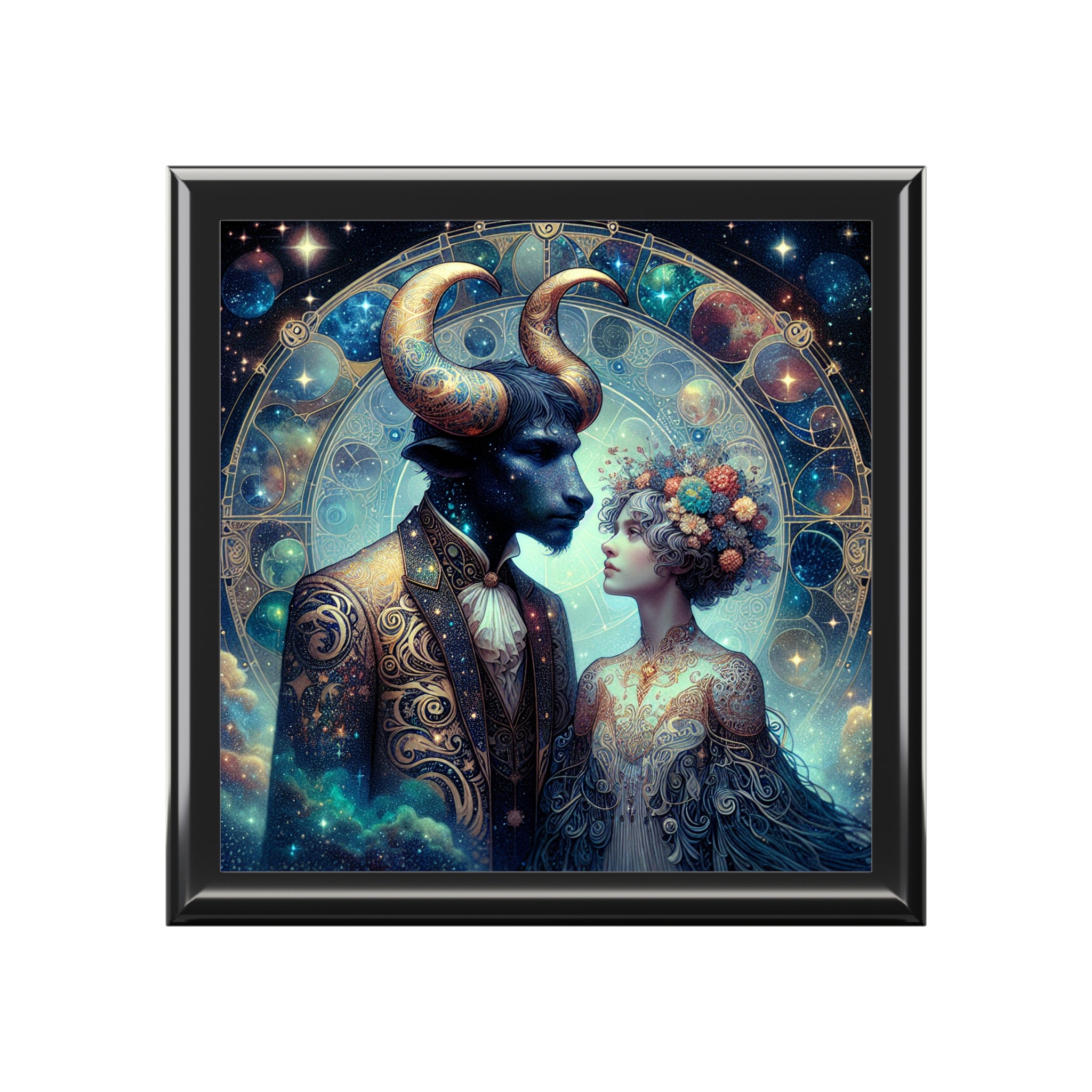 Celestial Zodiac Themed Jewelry Box